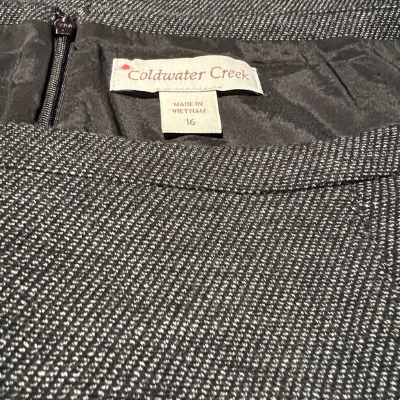Coldwater Creek Ladies sz 16 Grey Skirt - Picture 2 of 12